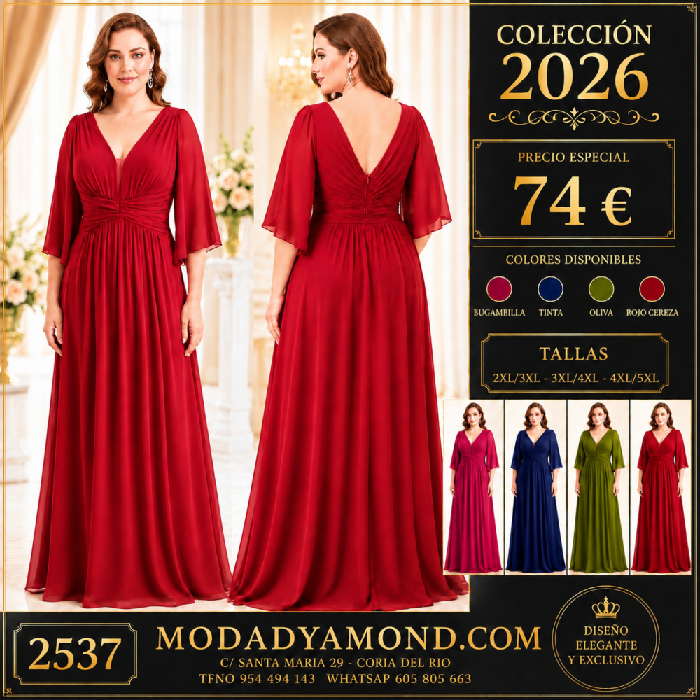 VESTIDO BOREAL LARGO CURVIS 2537