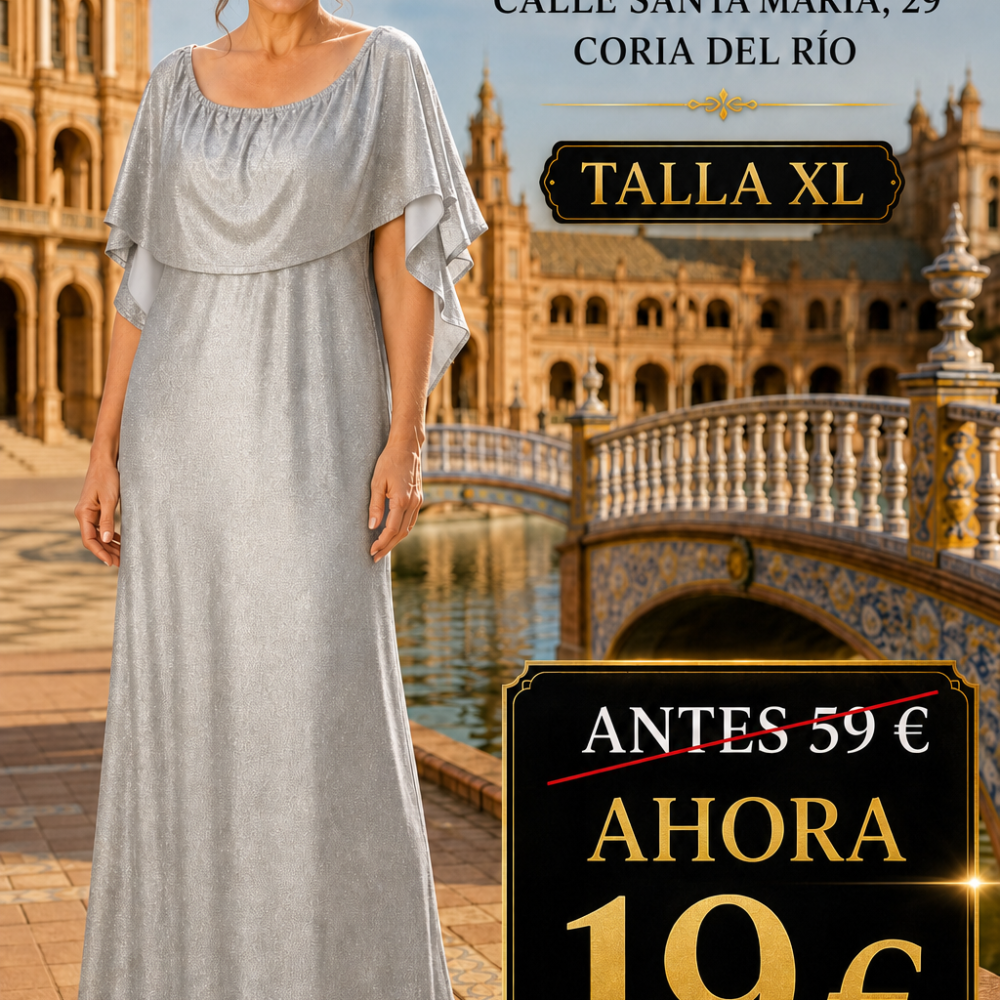 VESTIDO LARGO GRIS LICRA