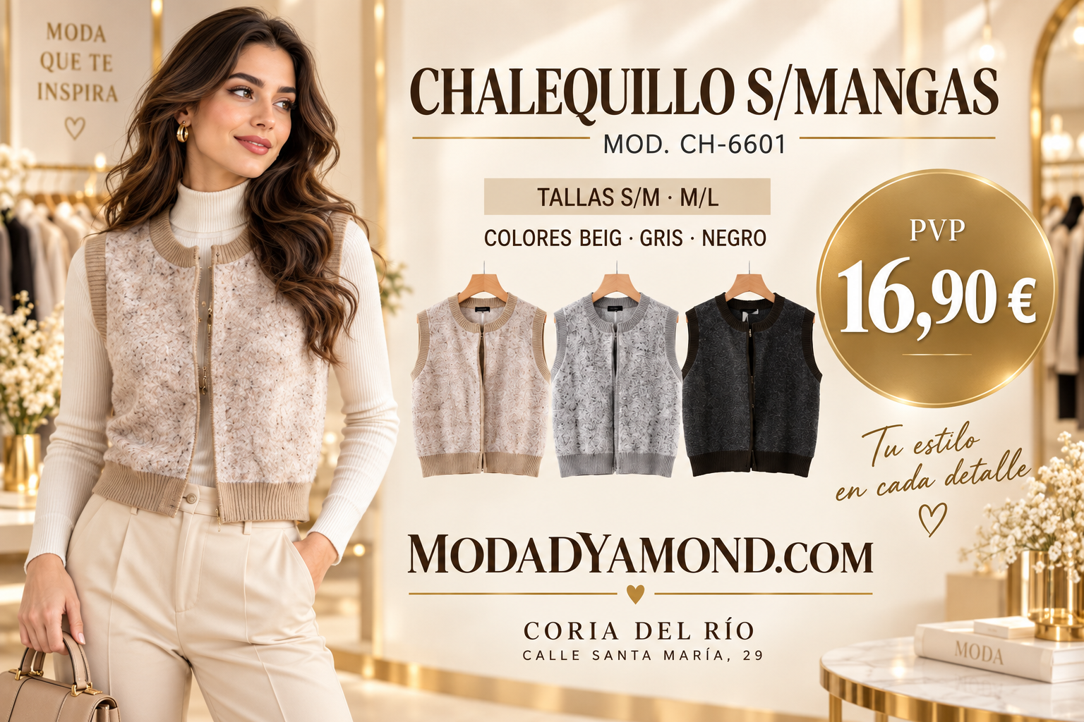 CHALEQUILLO S/MANGAS CH-6601