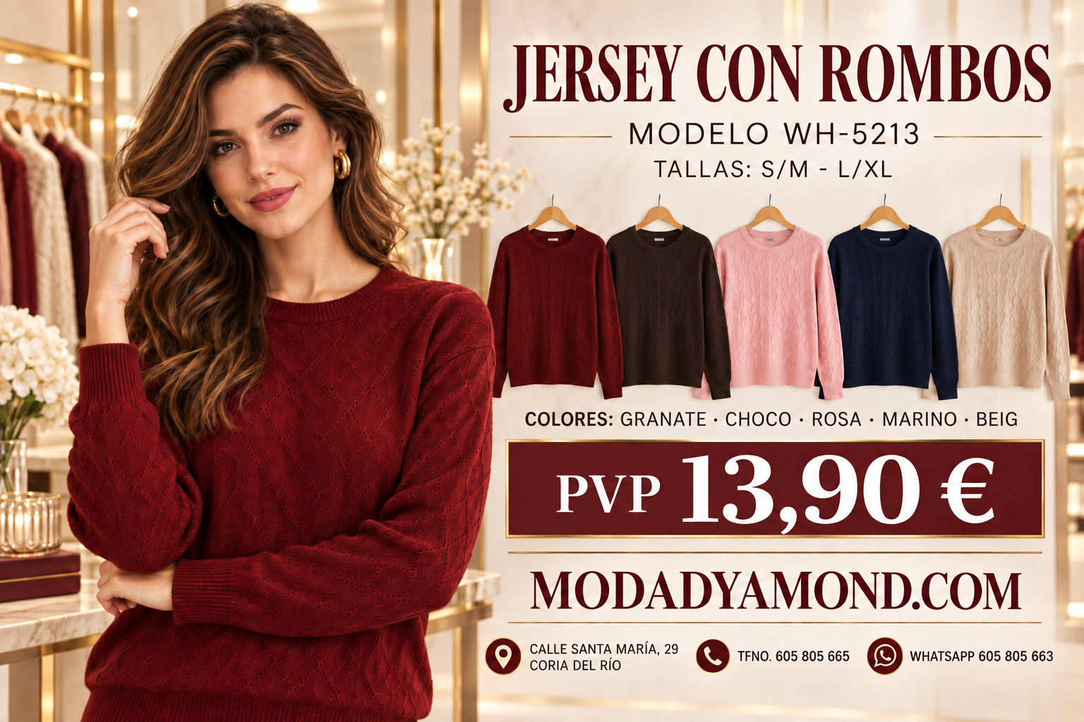JERSEYS LANA MUJER CZ WH-5213