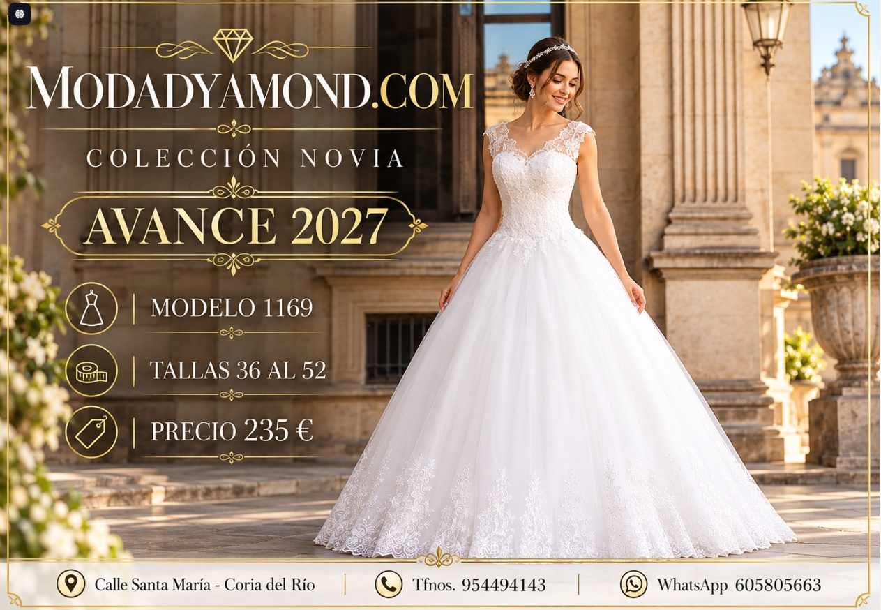 VESTIDO BOREAL NOVIAS 1169 CURVIS