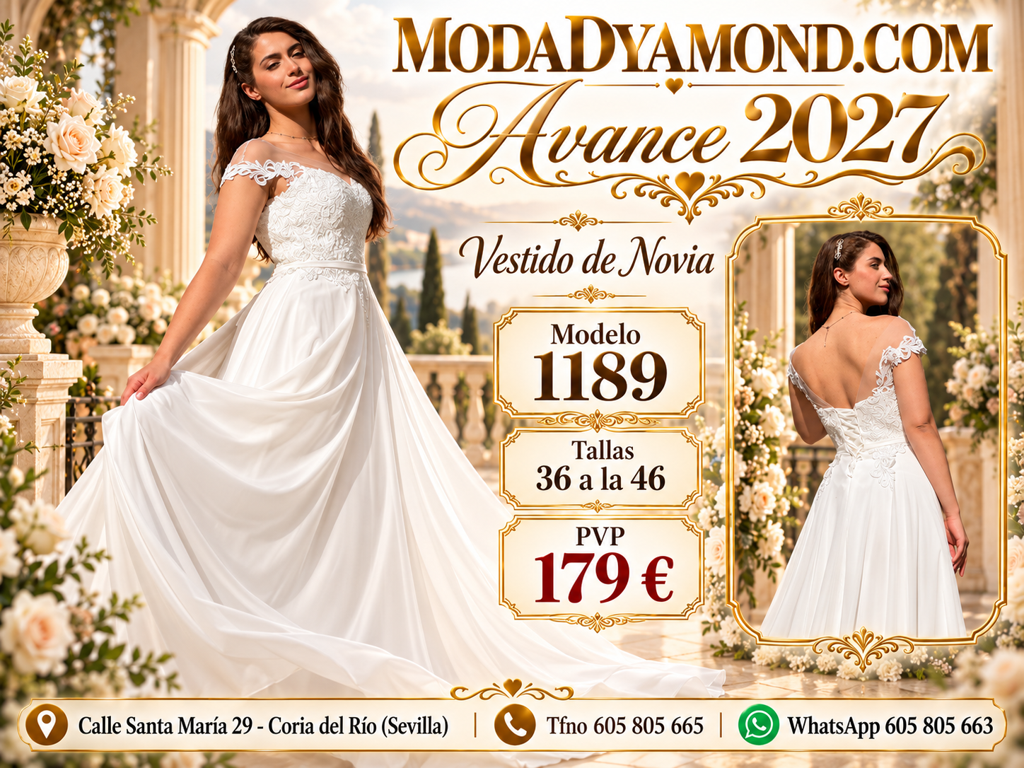 VESTIDO BOREAL NOVIA 1189