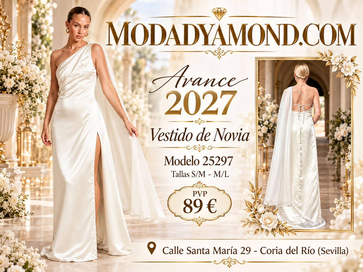 VESTIDO NOVIA BOREAL 25297