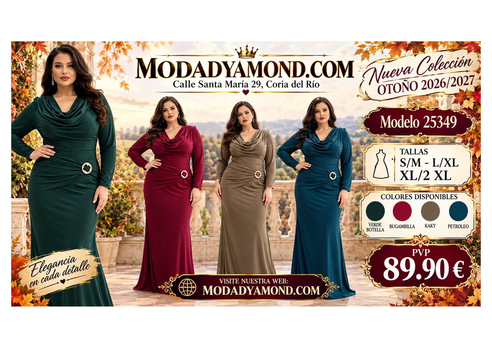 VESTIDO BOREAL 25349 LARGO
