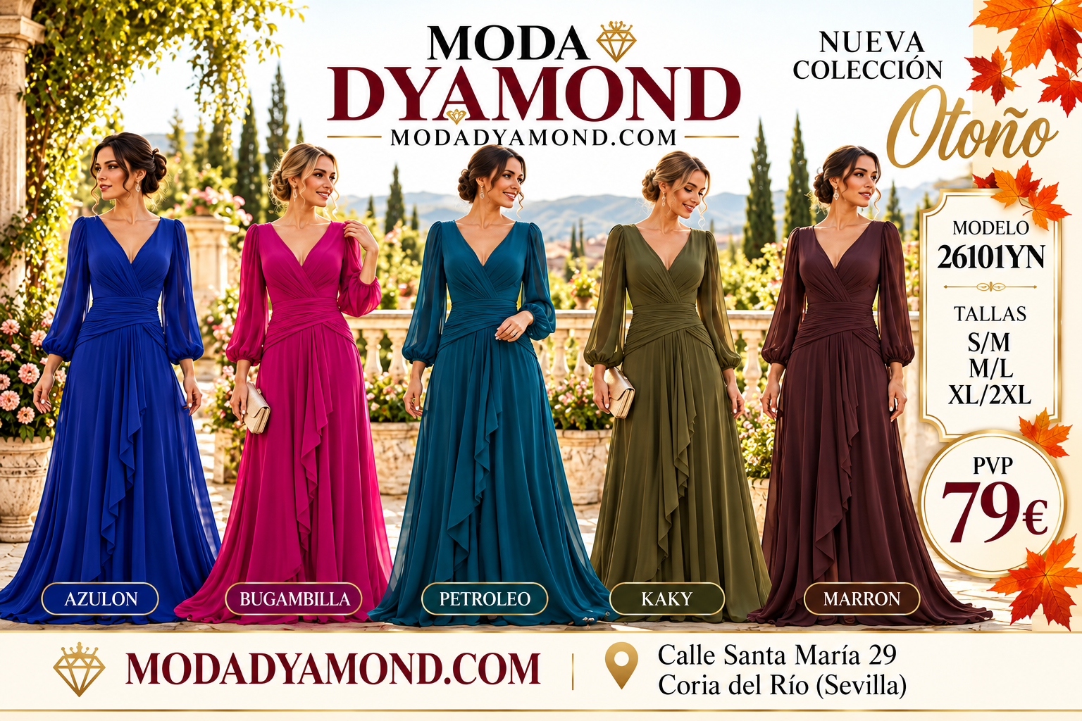 VESTIDO BOREAL 26101 LARGO