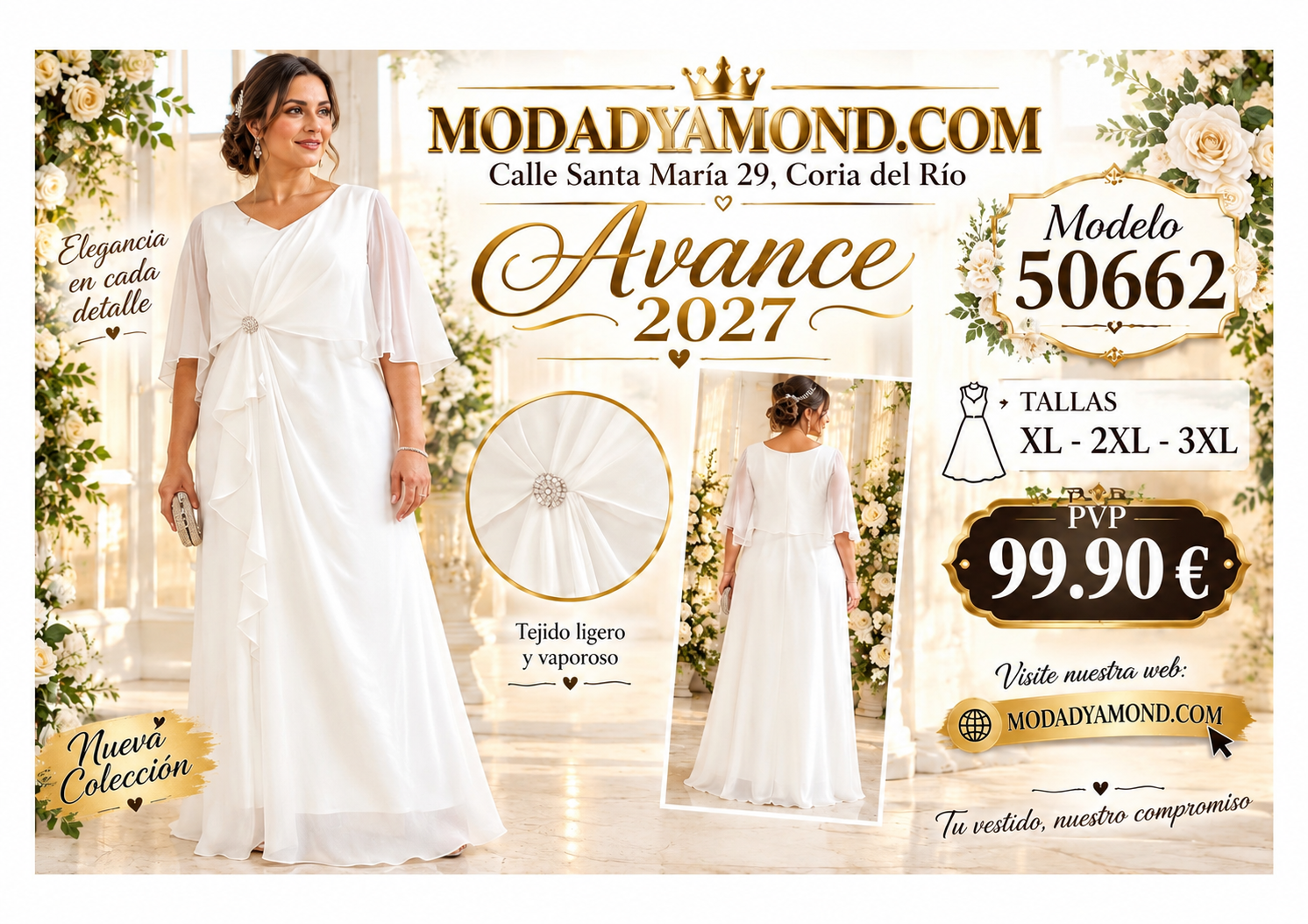VESTIDO NOVIA BOREAL 50662