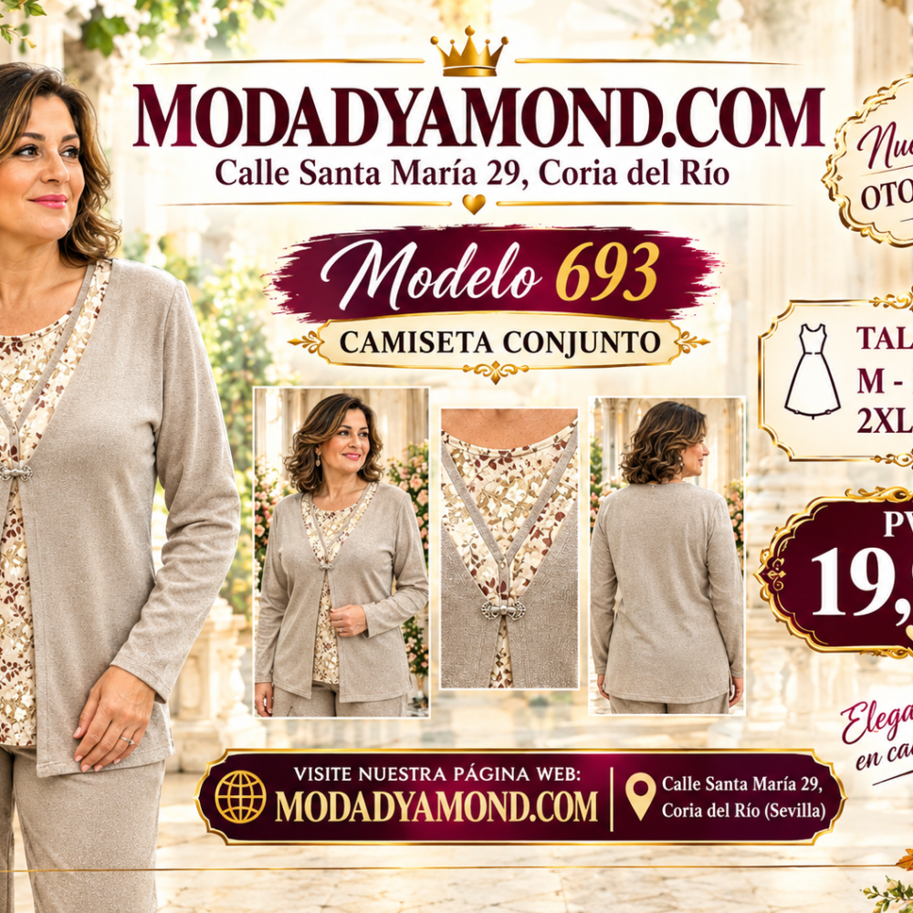 CONJUNTO CAMISETA ALEXIA 693 BEIG