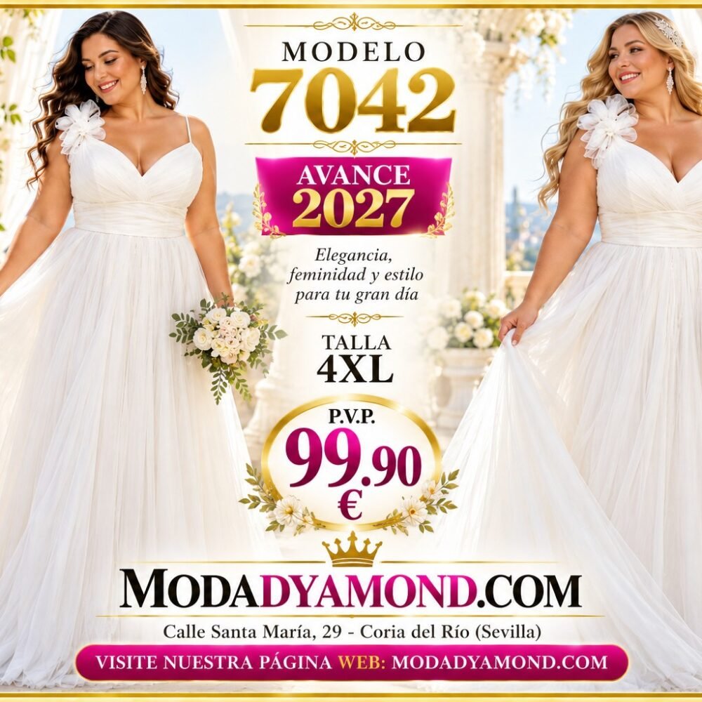 VESTIDO BOREAL NOVIA 7042
