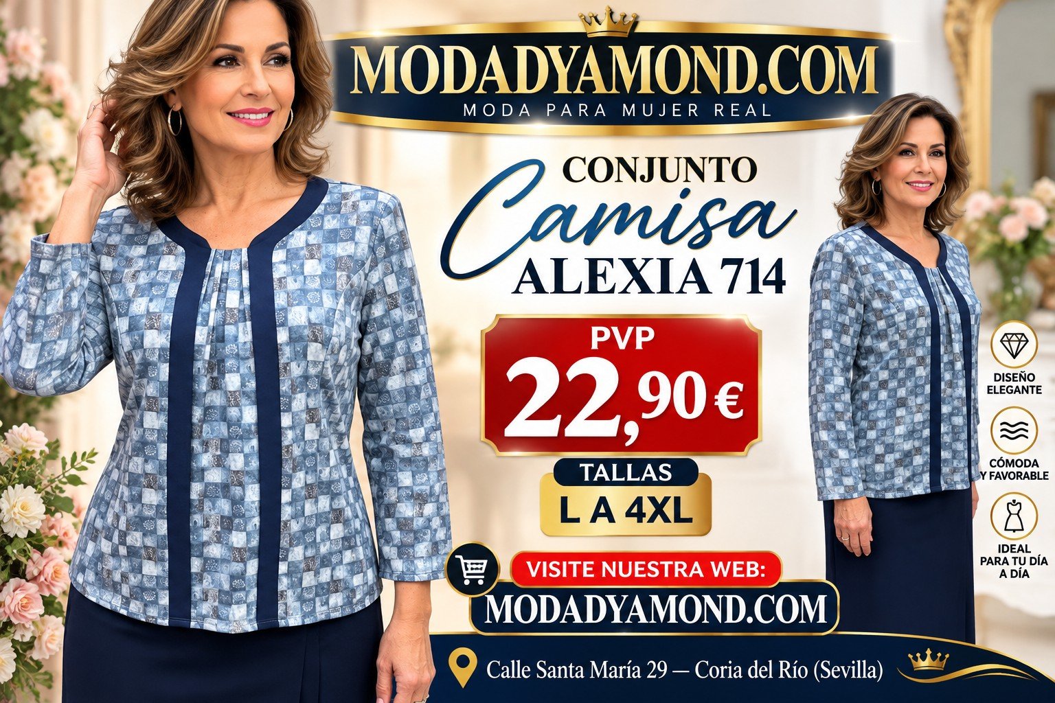 CONJUNTO CAMISA ALEXIA 714
