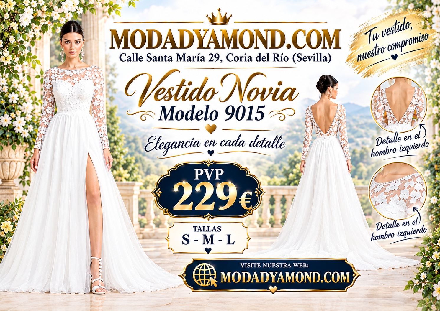 VESTIDO DE NOVIA 9015