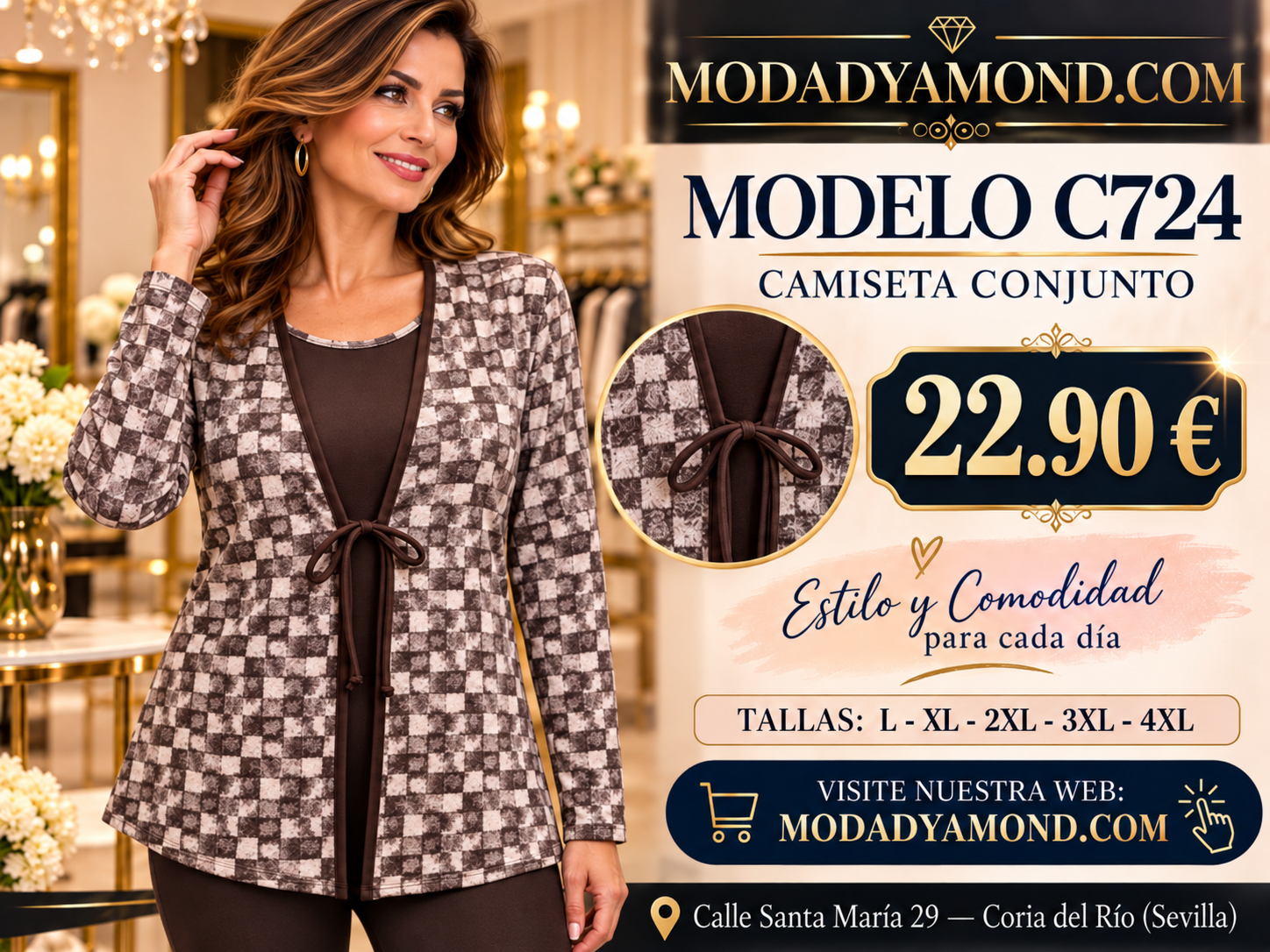 CAMISA CONJUNTO C724 ALEXIA