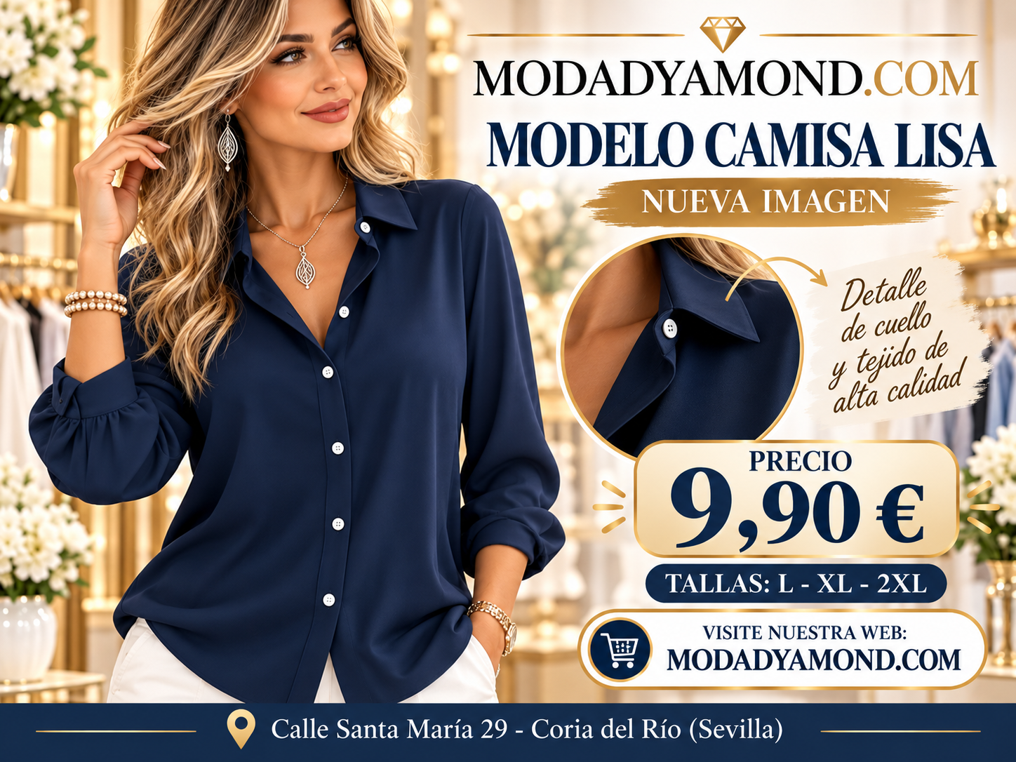 CAMISA ALEXIA LISA AZUL