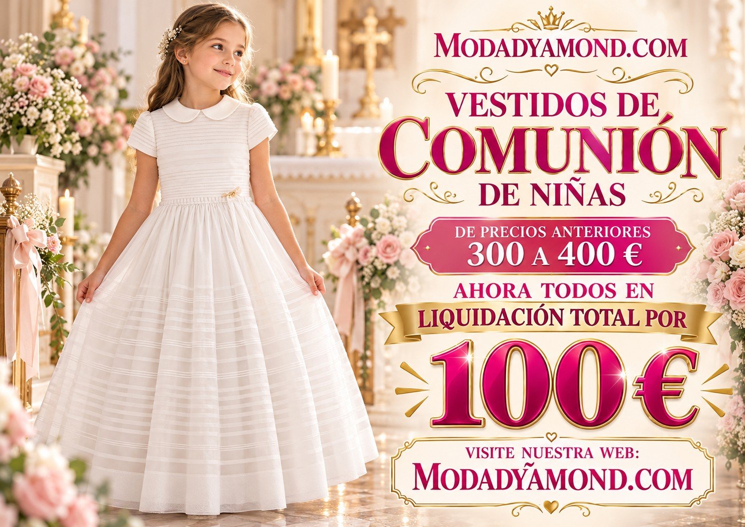 VESTIDO DE COMUNION NIÑA 12