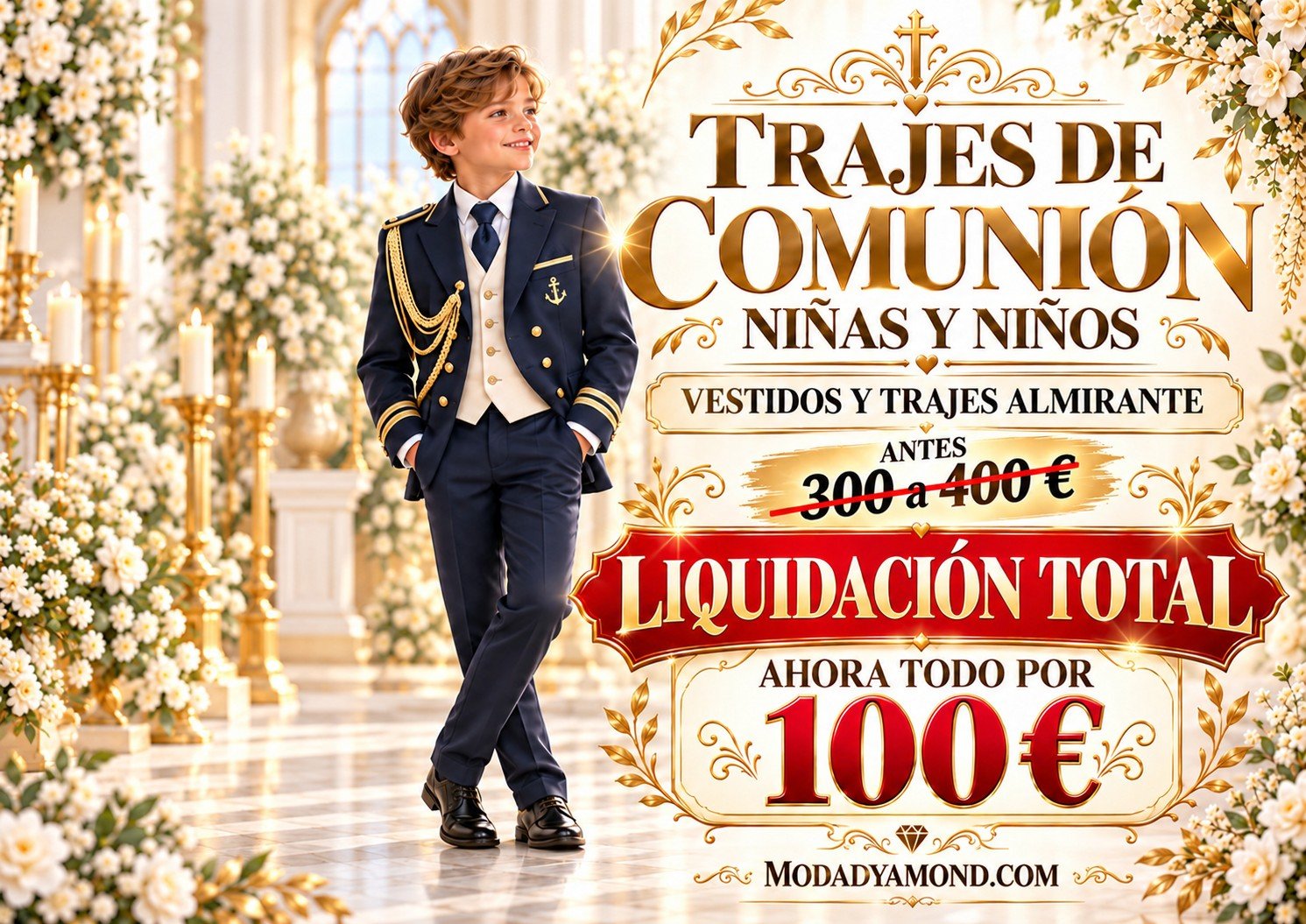 TRAJE COMUNION NIÑO ALMIRANTE