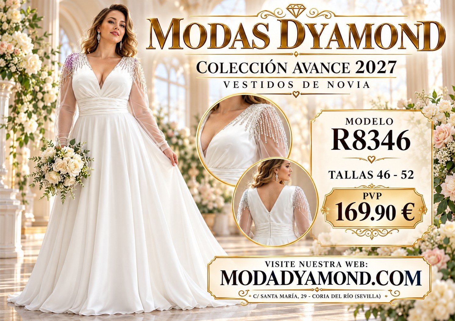 VESTIDO DE NOVIA BOREAL R8346