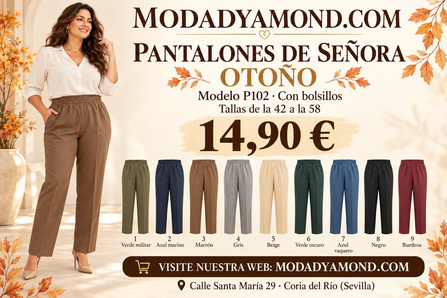 PANTALON ALEXIA OTOÑO P-102 GRAN CALIDAD