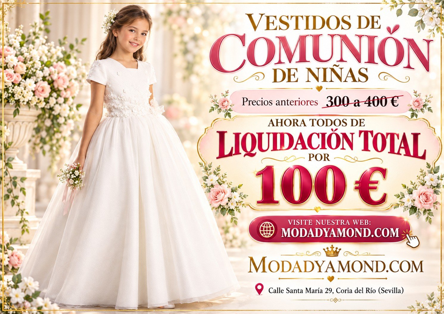 VESTIDO COMUNION NIÑAS Nº 2